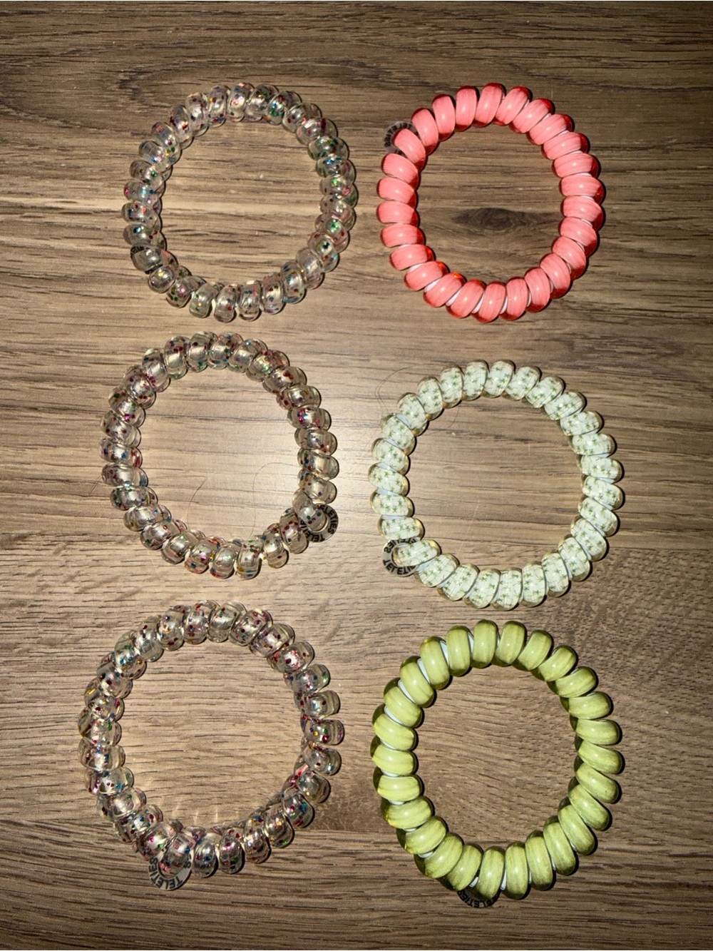 Teleties set of 6 large hair ties